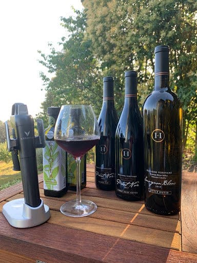 Pinot Noir with Coravin Model 3 and Olive Oil from Halleck Vineyard