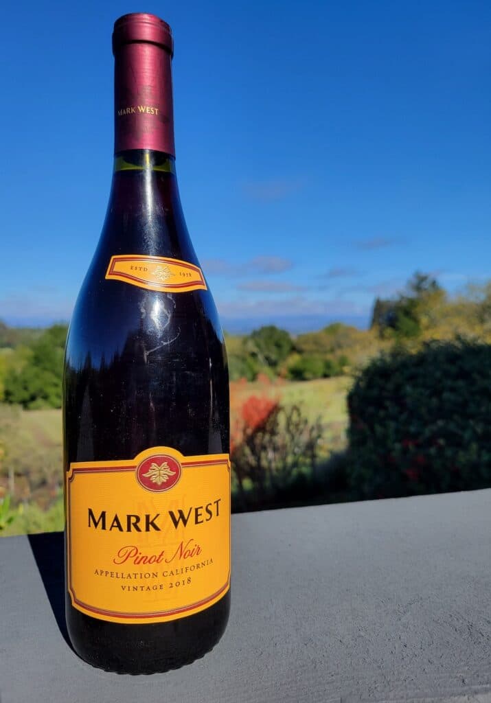 The Mark West Pinot Noir 2018 from California is the fourth most popular brand on Google.