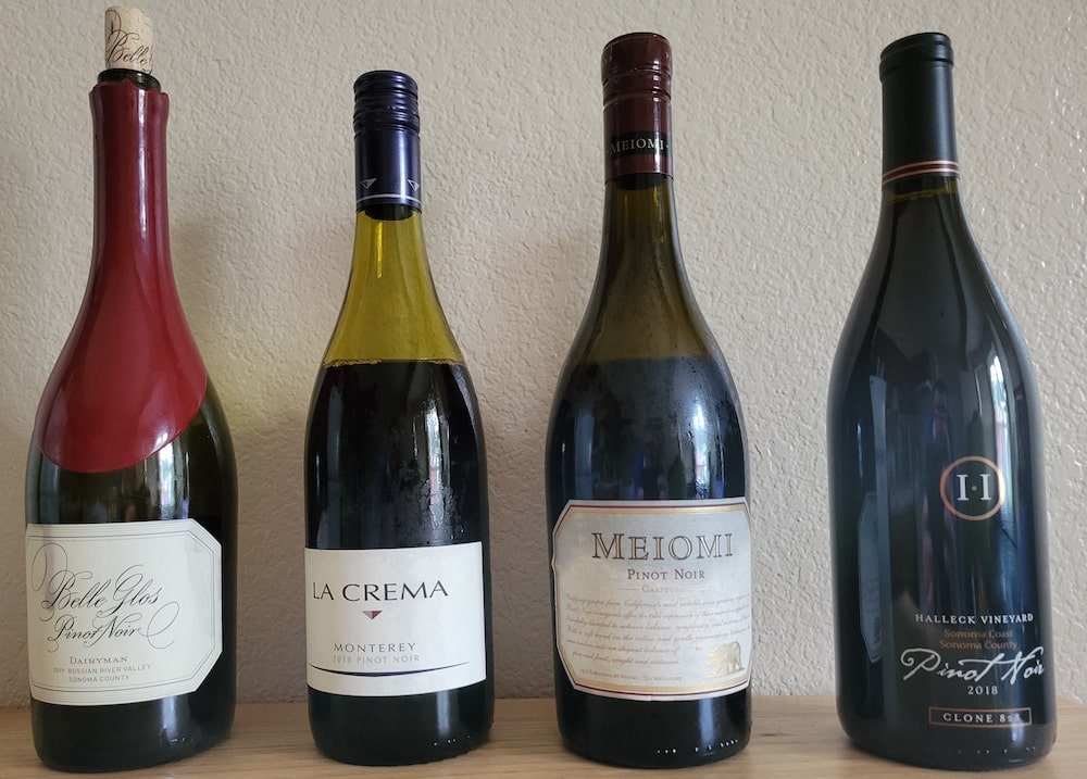 Pinot Noir Wine Review Meoimi vs Belle Glos vs La Crema vs Halleck