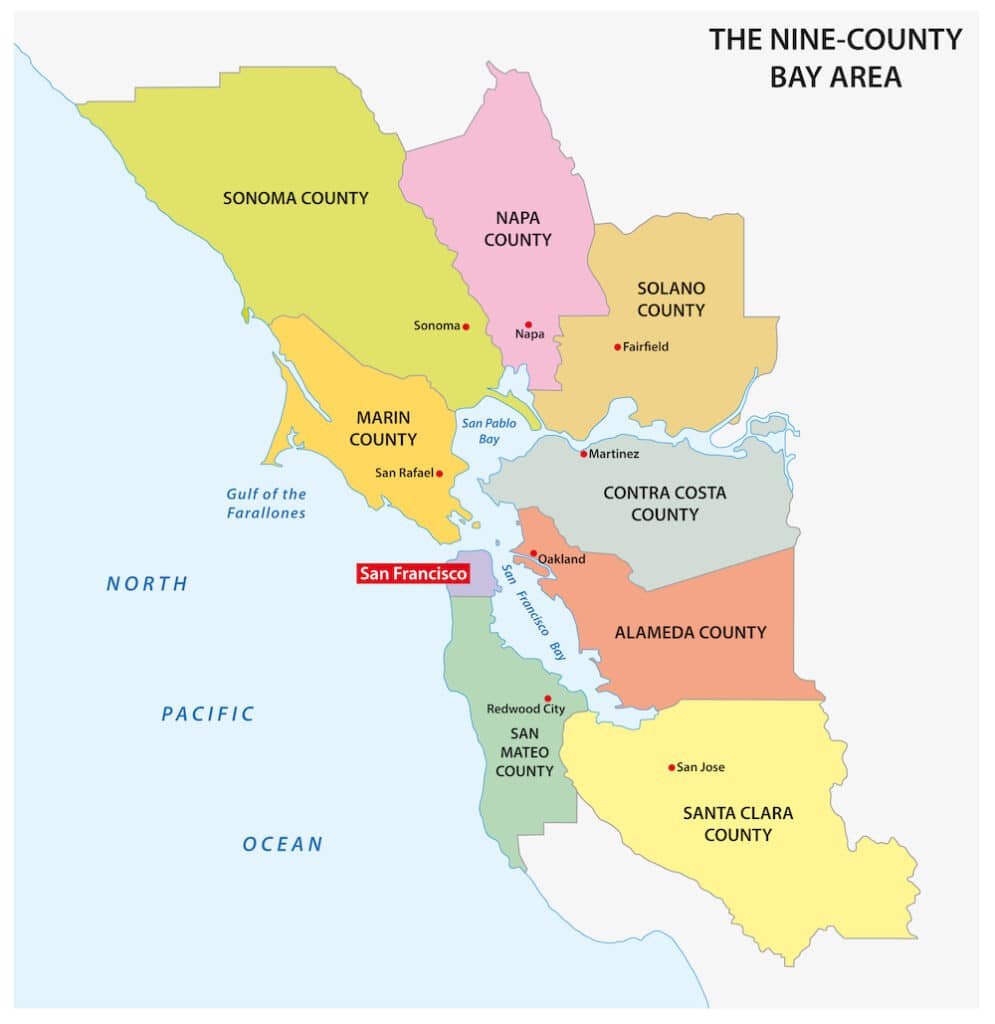 Sonoma Napa Wine Tasting Map 995x1024 