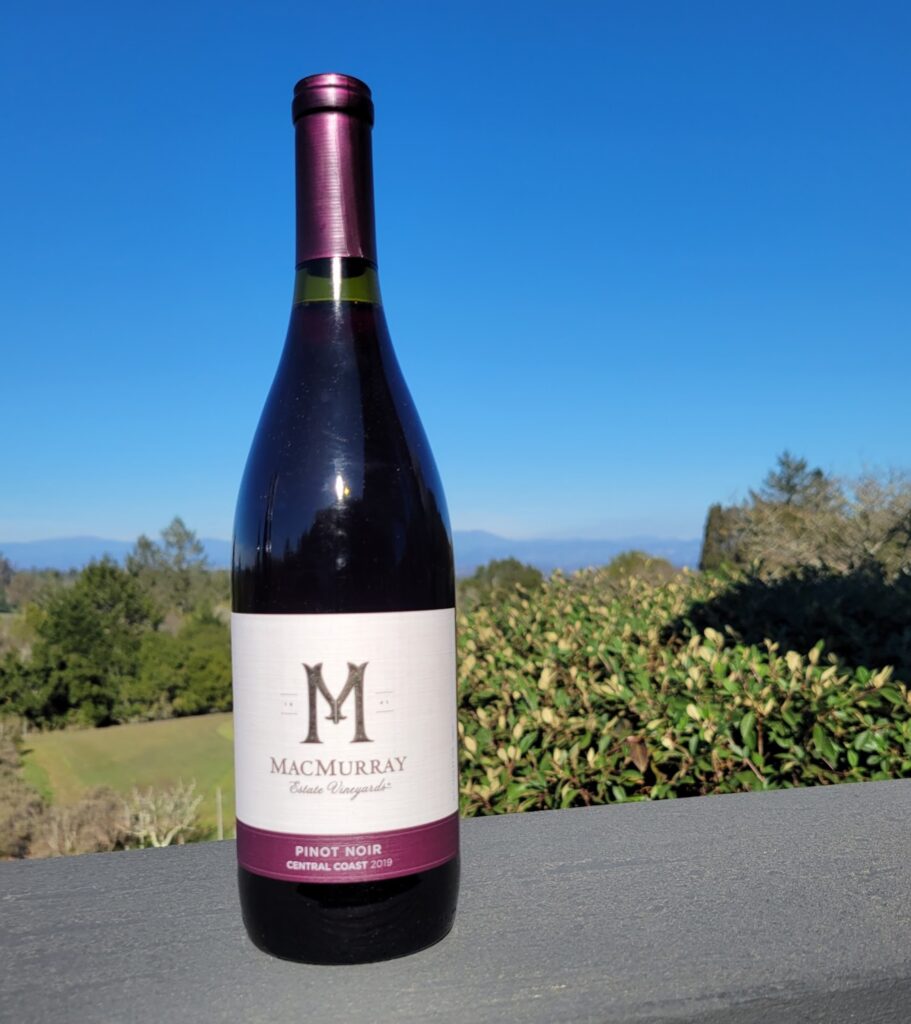 MacMurray Pinot Noir from the Central Coast is a pleasantly fruity picnic and porch wine.