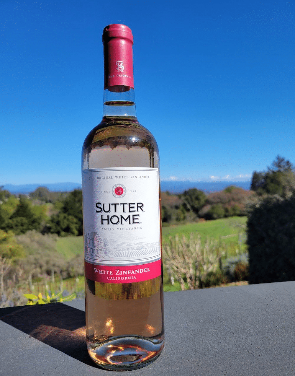 Sutter Home Sweet White Zinfandel Wine from California