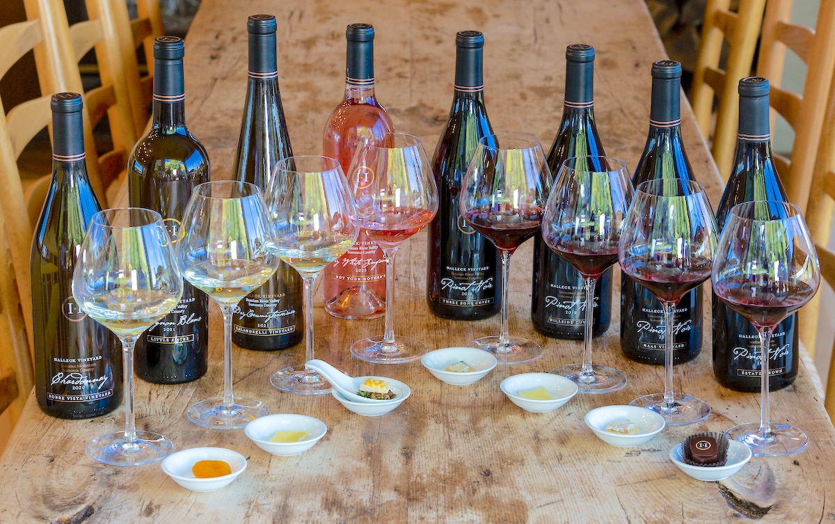 Sonoma Wine Tasting at the Halleck Vineyard Winery and Wine Tasting