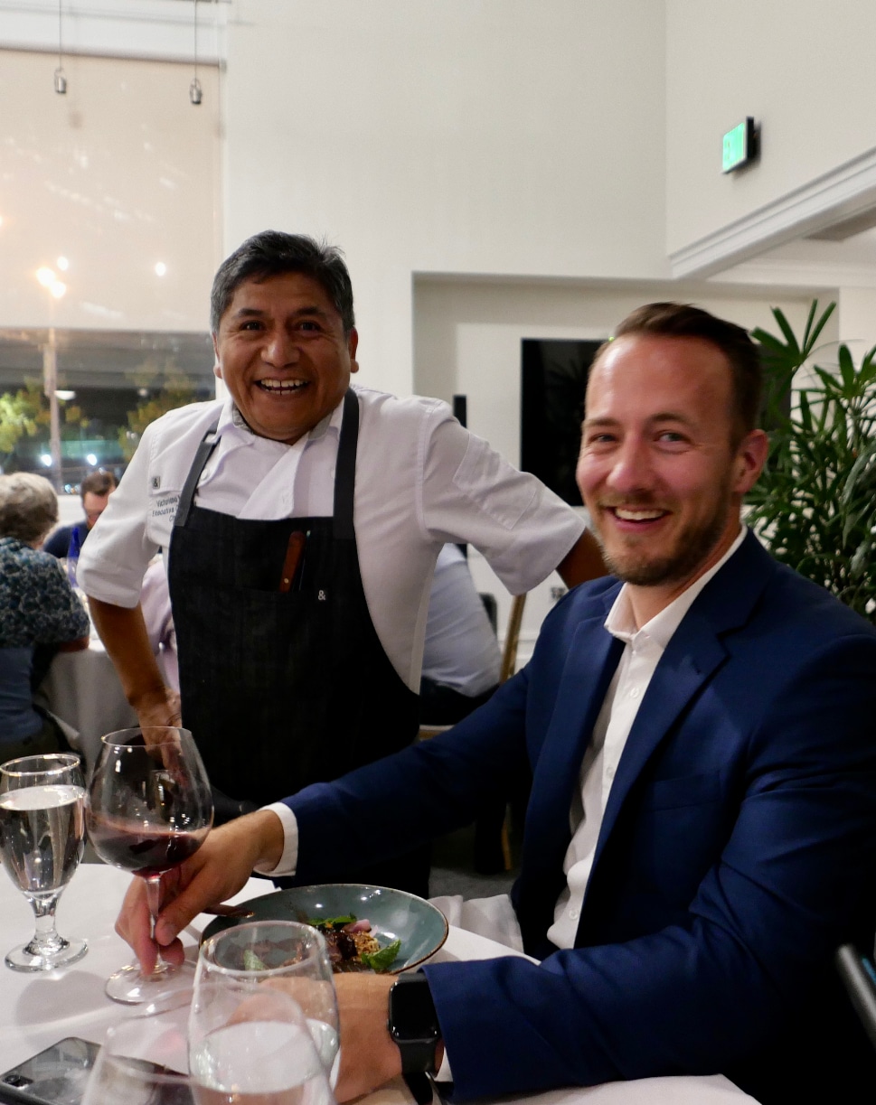 Executive Chef Victoriano Lopez and GM Thomas Medl at La Mar in San Francisco.