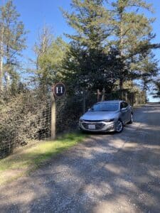 Sebastopol winery parking on Burnside Road