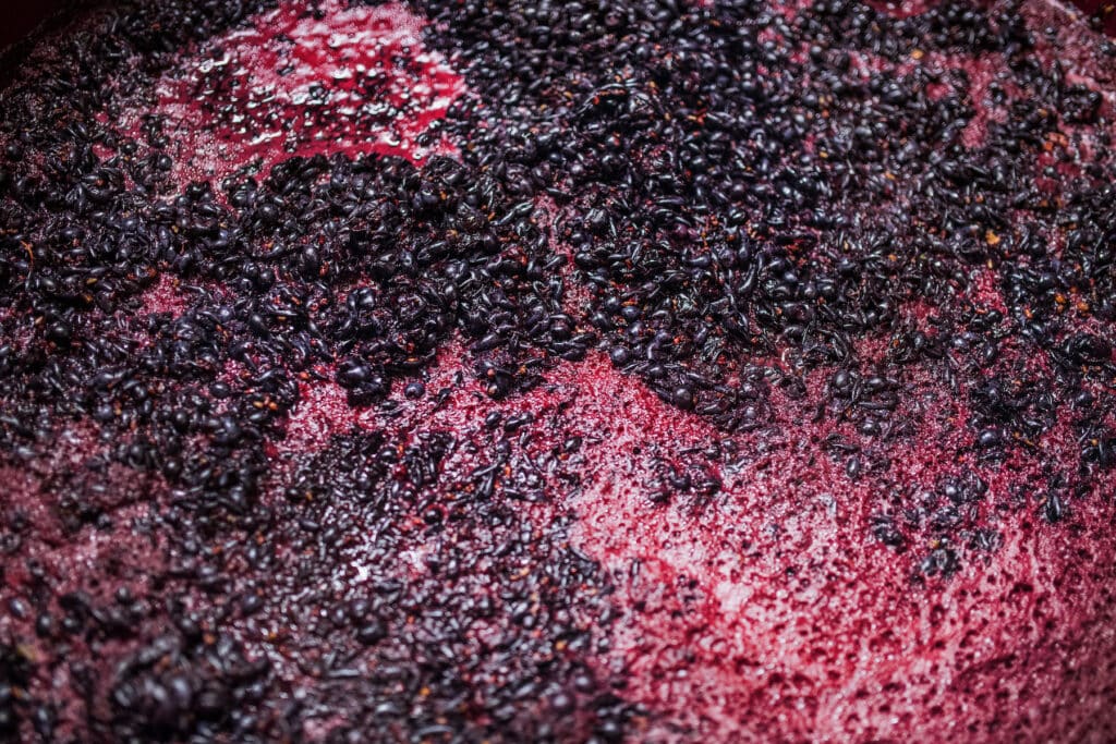 carbonic maceration is thought to be a sustainable process used exclusively by organic winemakers.  However, winemakers might start their fermentation process off this way, and inoculate with yeast or sulfur later in the winemaking process.